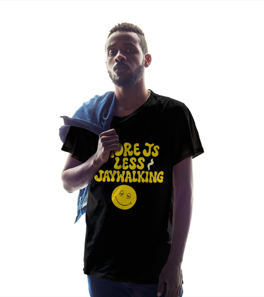 More JS Less Jaywalking Smiley Face T-Shirt