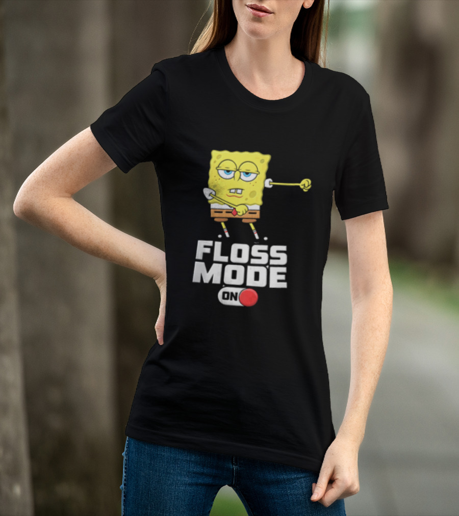 Squarepants Floss Mode On With Dabbing T-Shirt