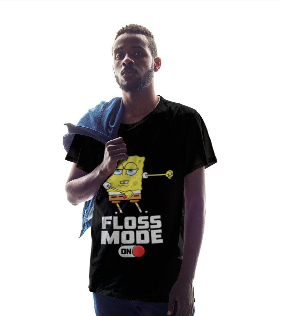 Squarepants Floss Mode On With Dabbing T-Shirt