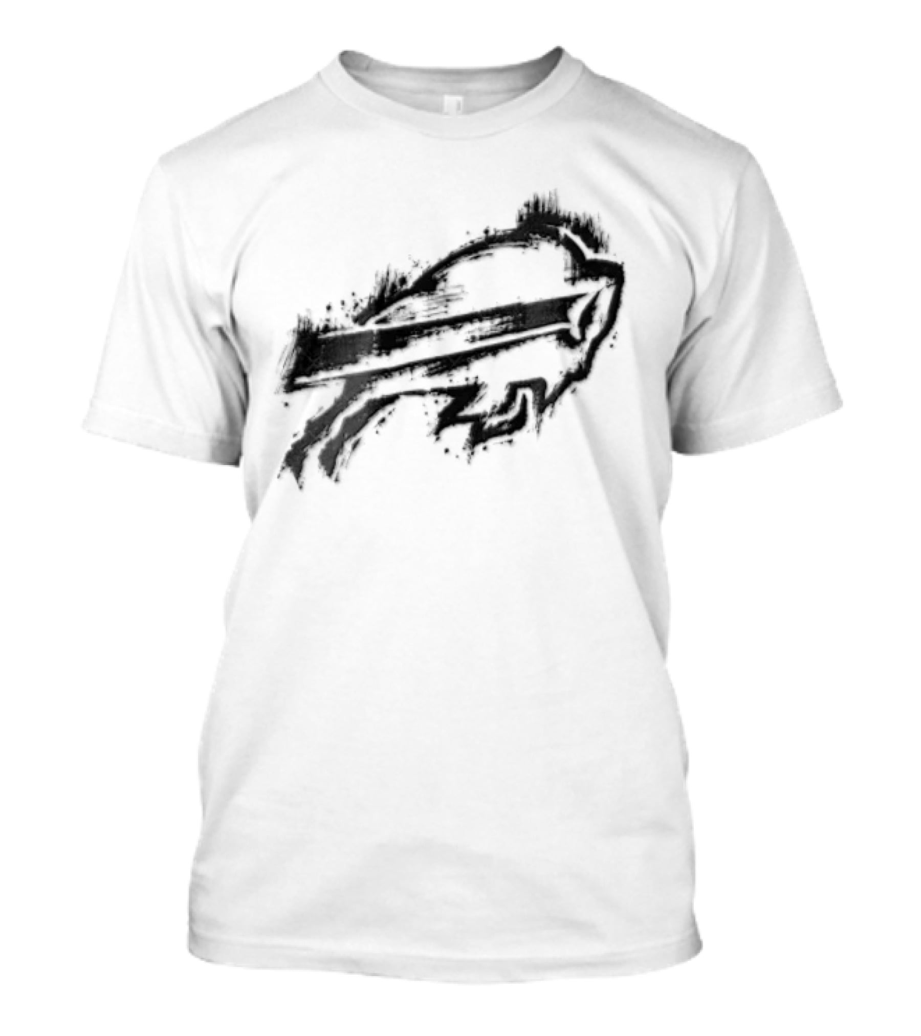 Buffalo Bills Black Ink Style NFL Team Graphic Buffalo Bills T-Shirt