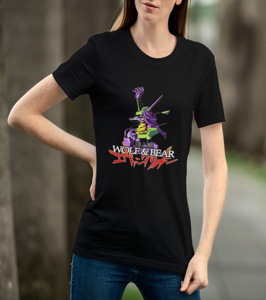 Wolf & Bear Store Shop Nge Tour Evangelion Mecha Anime T-Shirt