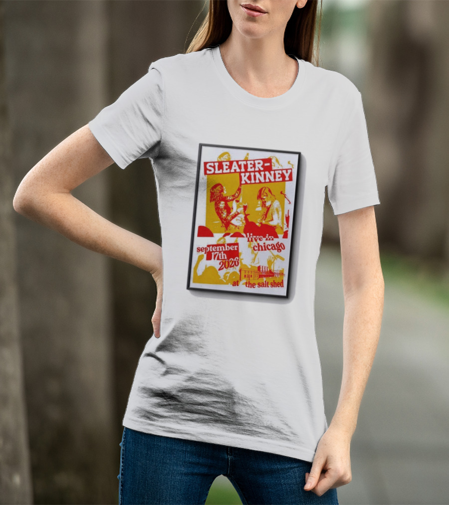 Sleater Kinney Live In Chicago At The Salt Shed September 17th 2026 T-Shirt