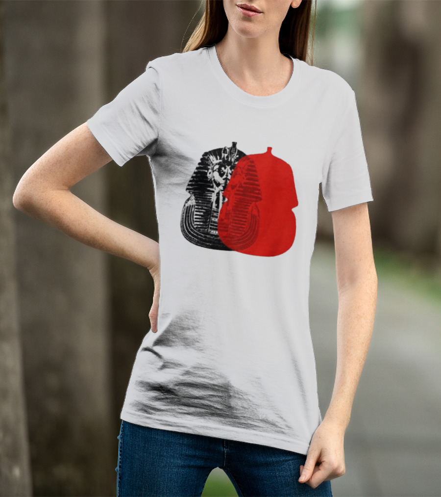 Pyramids Half Marathon Store The Tut Edit Egyptian Pharaoh Mask T-Shirt