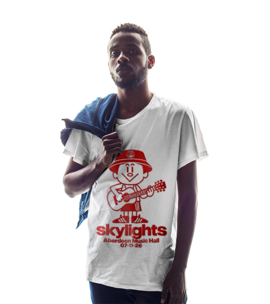 Skylights Aberdeen Music Hall 07/11/23 Boy Playing Guitar T-Shirt