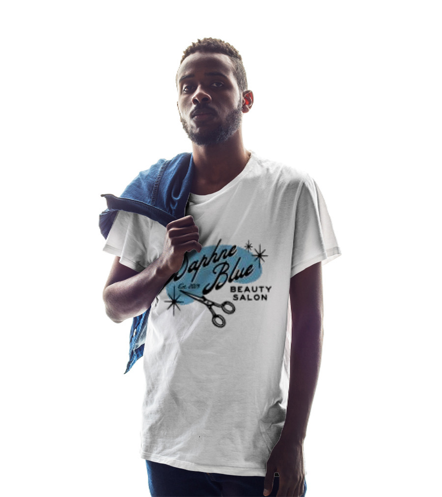 Daphne Blue Beauty Salon Est. 1983 Scissors Stars T-Shirt