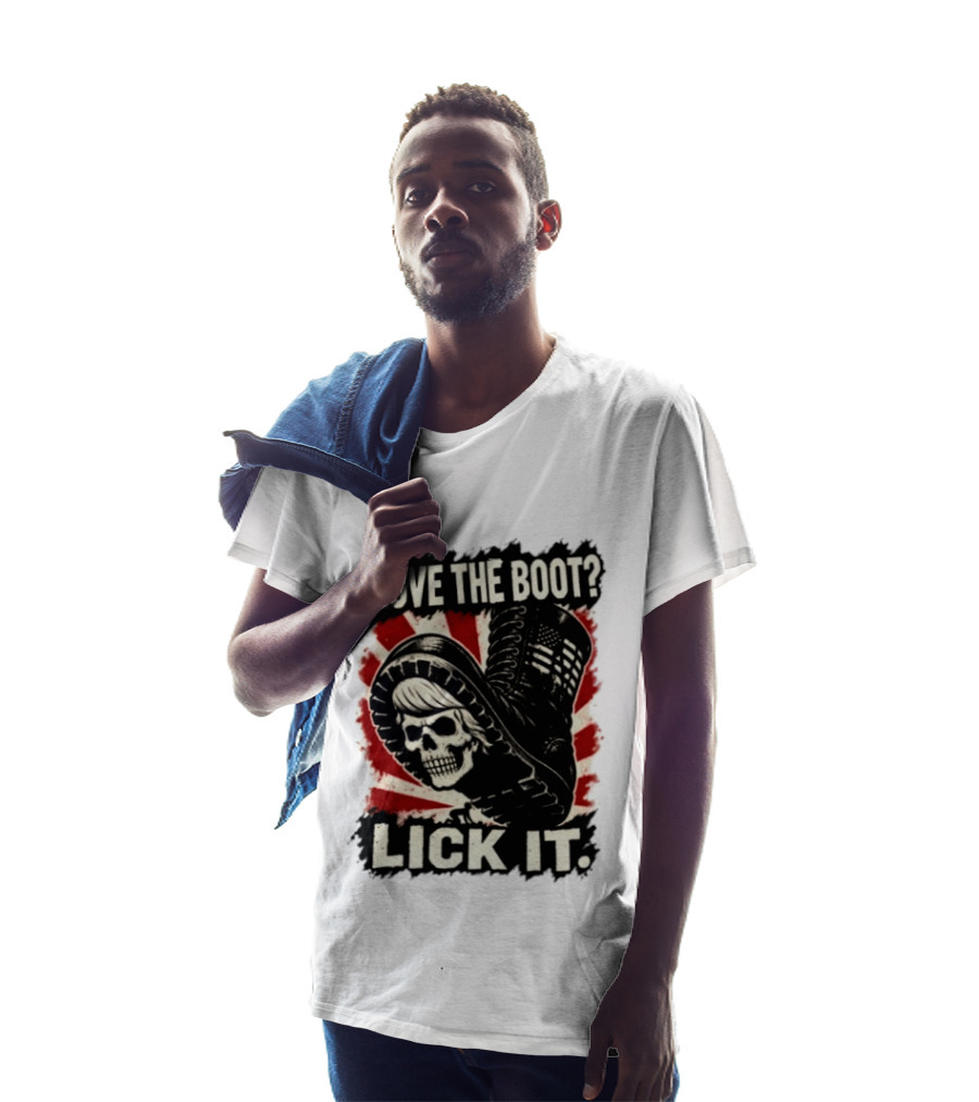 Love The Boot Lick It Skull And Combat Boot T-Shirt