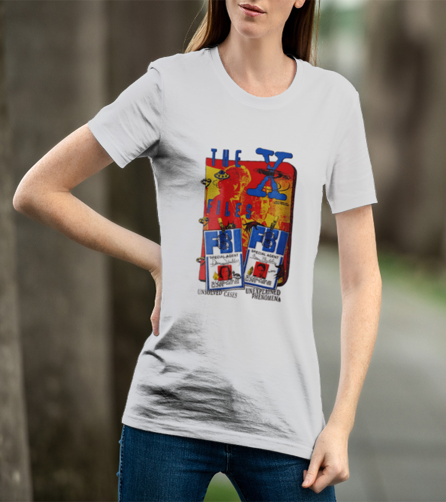 The X Files FBI Special Agent Unsolved Cases Unexplained Phenomena T-Shirt