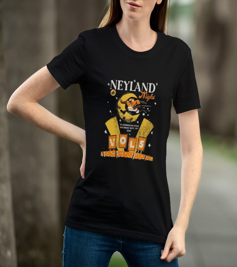 Neyland At Night Vols Vs Kennesaw State September 19 2026 Football Knoxville T-Shirt