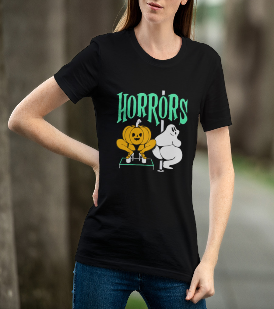Horrors Halloween Meme Creepy Pumpkin Toilet Humor T-Shirt