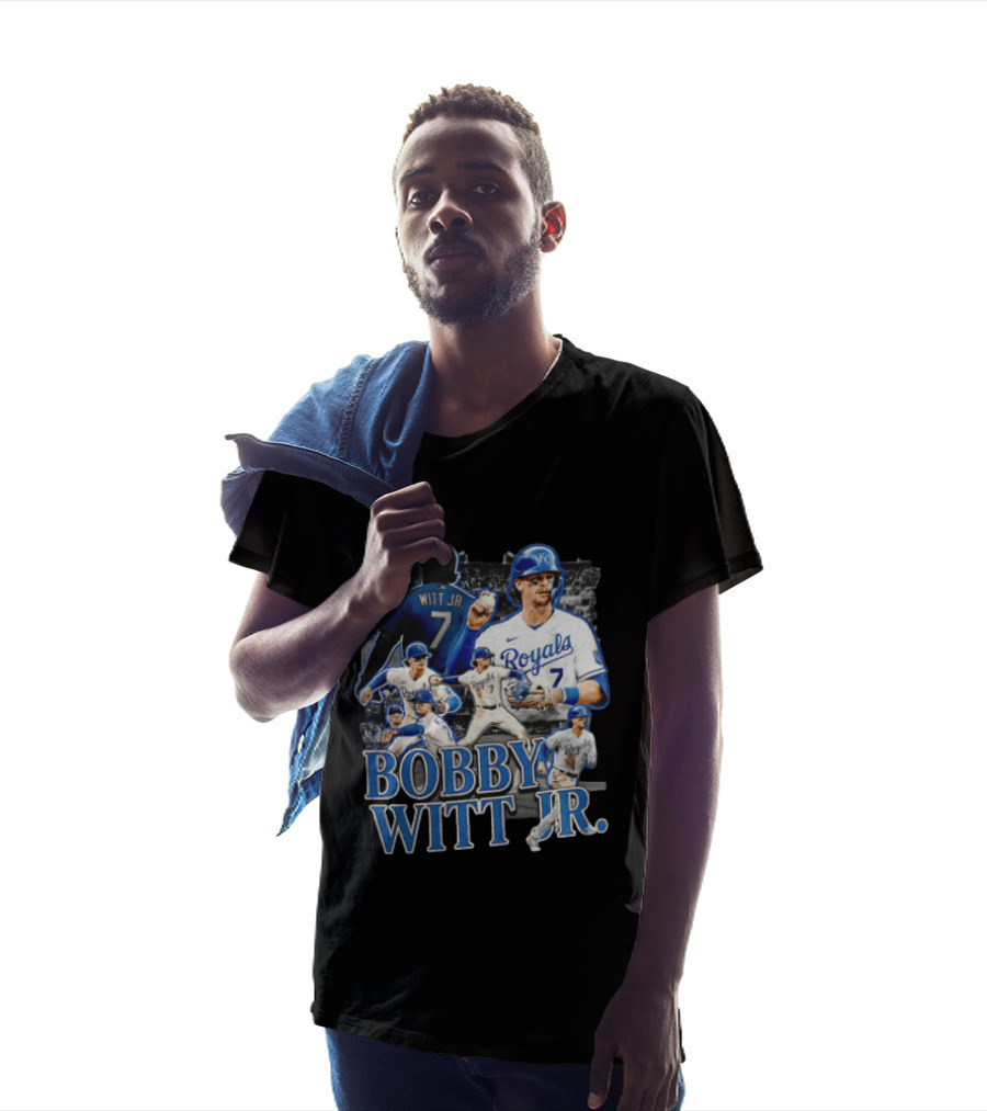 Kansas City Royals Bobby Witt Jr Multiple Poses Collage T-Shirt