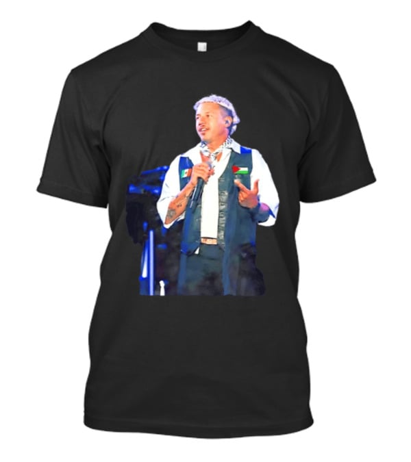 Macklemore Live Performance Vest With Flag Patches T-Shirt