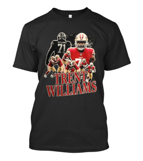 San Francisco 49ers Trent Williams Number 71 Action Poses T-Shirt