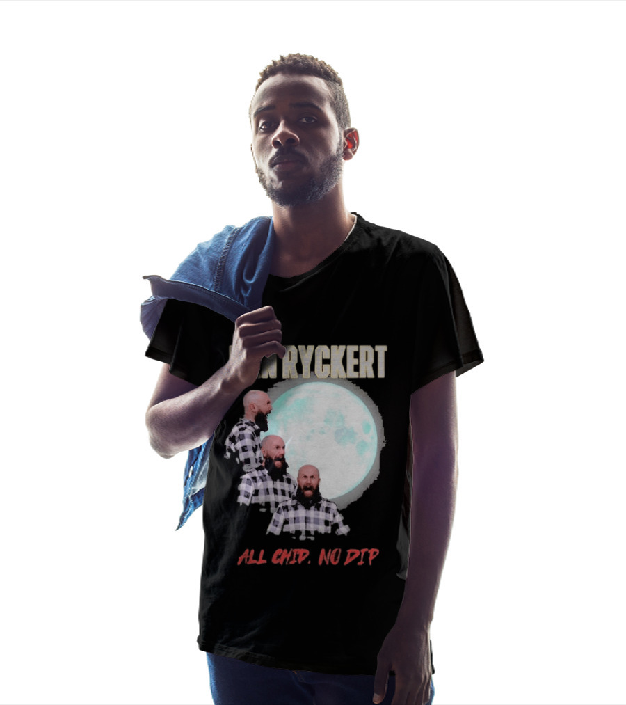 Dan Ryckert All Chip No Dip Plaid Moon Expression Series T-Shirt