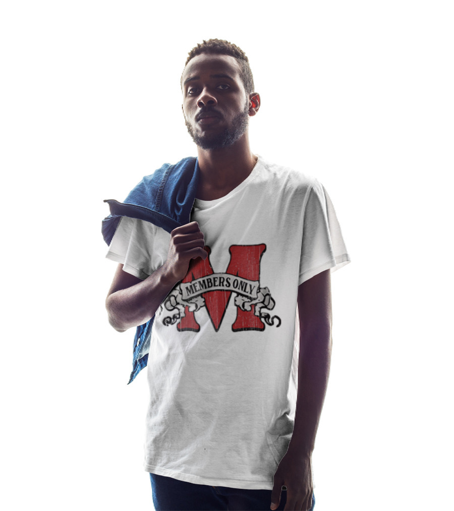 Members Only Red M Banner Chains T-Shirt