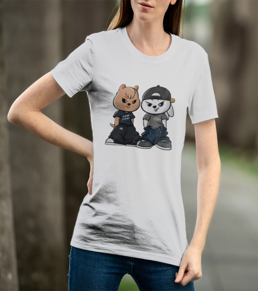 SKZOO Stray Kids Characters Han Quokka Leebit Streetwear T-Shirt