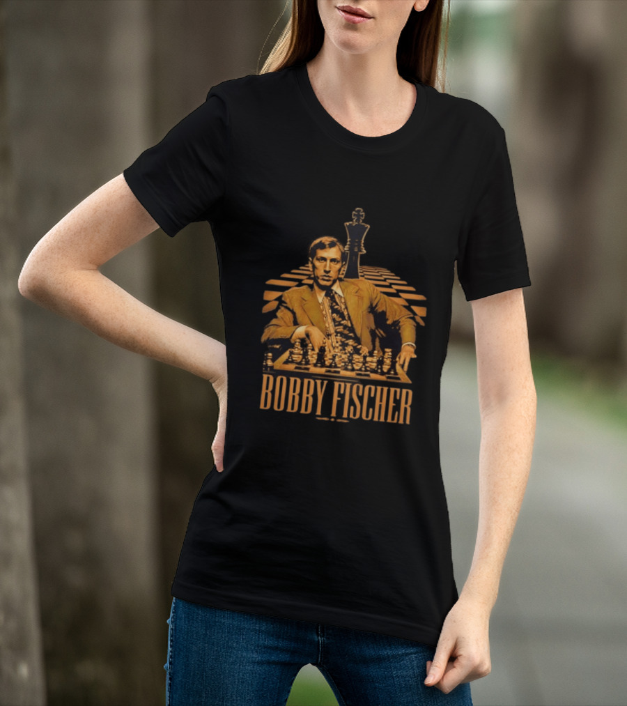 Bobby Fischer Chess Grandmaster Iconic Pose T-Shirt