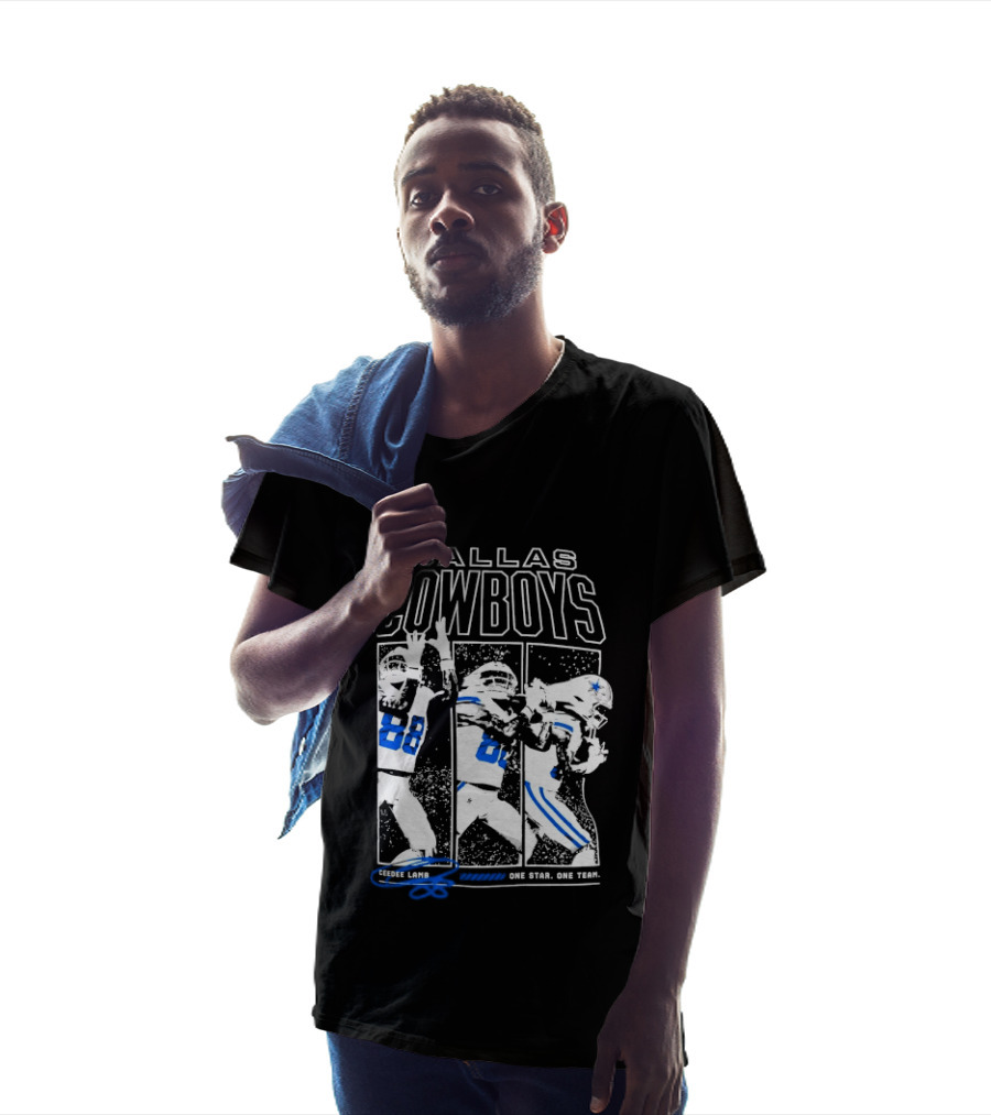 Dallas Cowboys CeeDee Lamb 88 One Star One Team T-Shirt