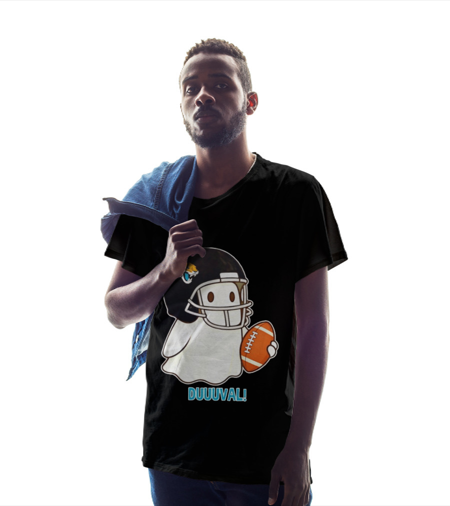 Jacksonville Jaguars Ghost Football Duuuval Halloween 2026 T-Shirt