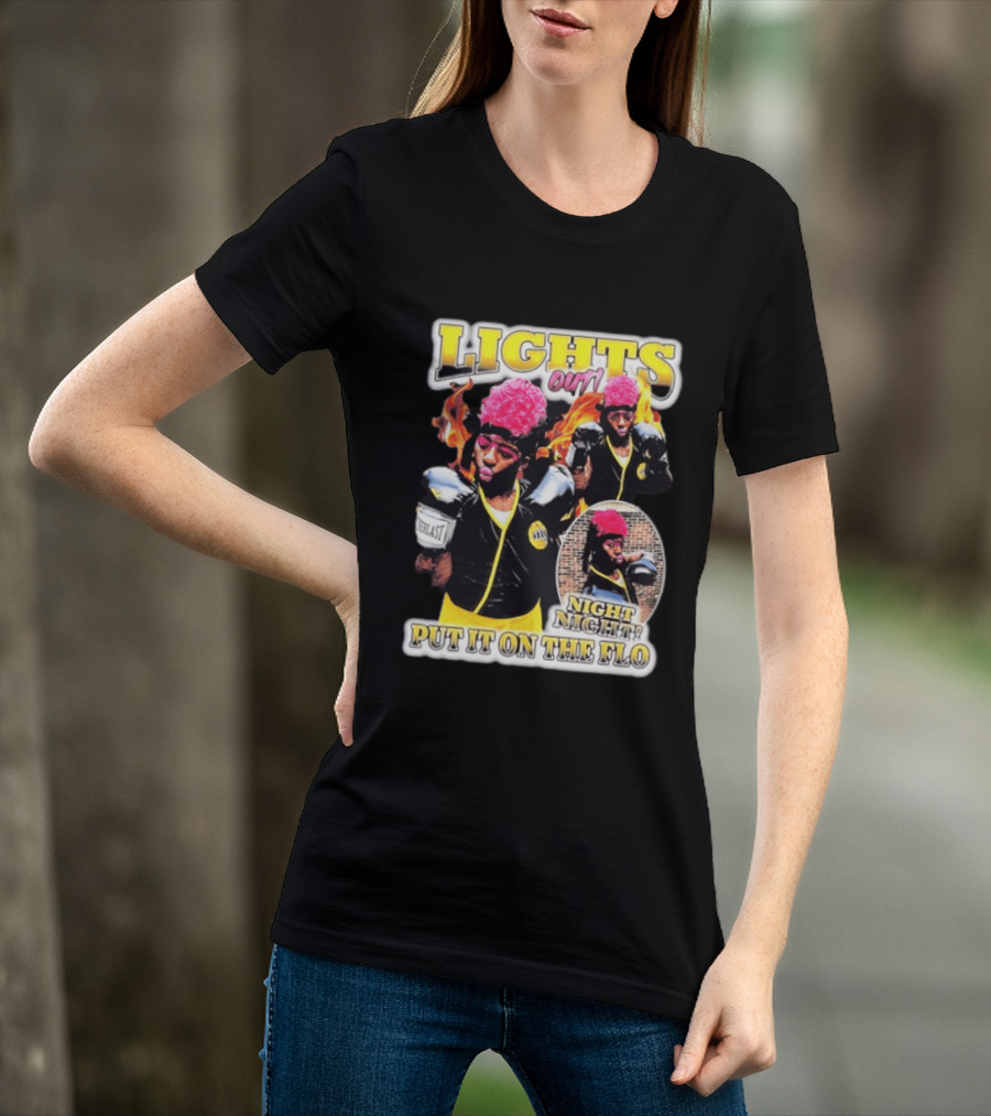 Laquanda Lights Out Night Night Put It On The Flo Boxing Gloves T-Shirt