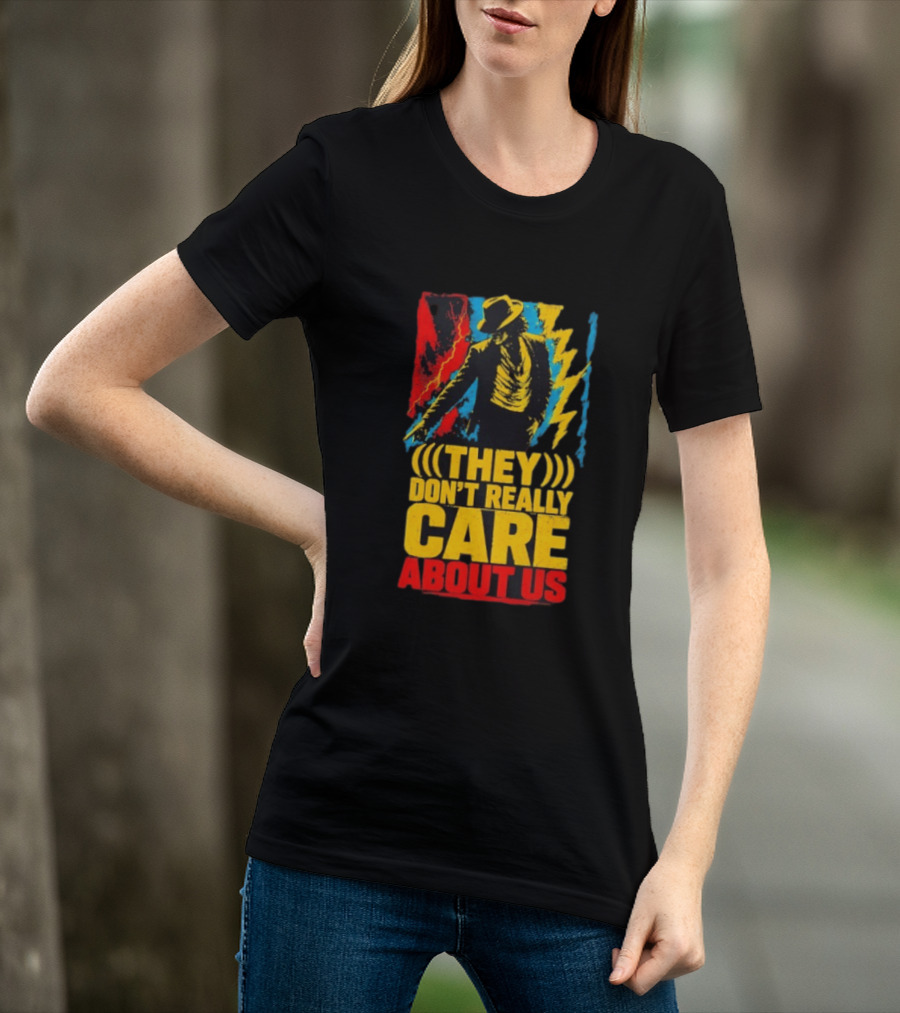 They Don't Really Care About Us Michael Jackson Iconic Pose Lightning T-Shirt