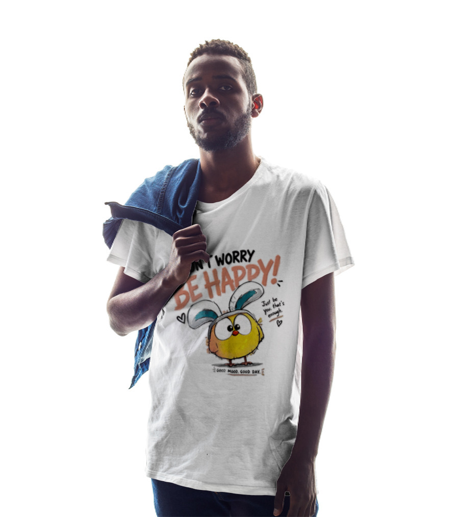 Don't Worry Be Happy Cute Cartoon Character Day T-Shirt