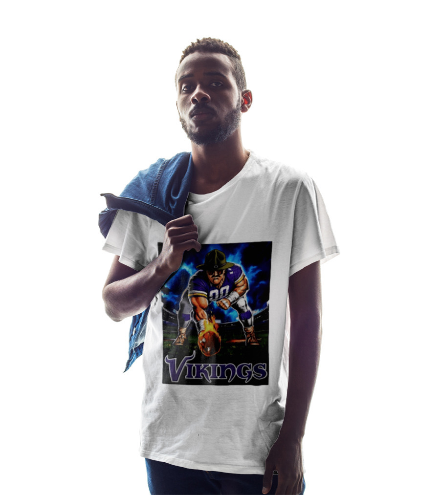Vikings Ivan Pace Jr Muscular Football Player 00 Powerful Athletic Figure T-Shirt