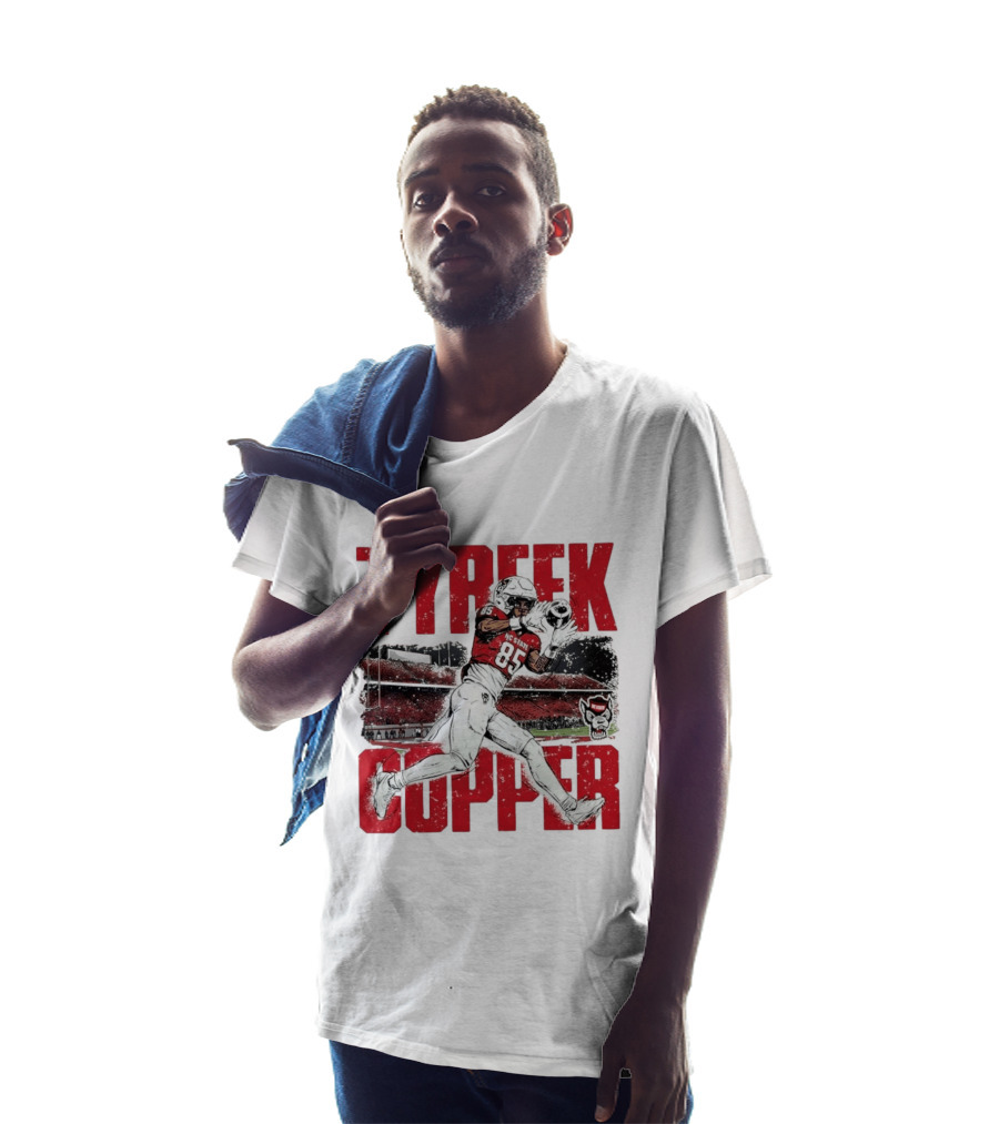 NCAA Football NC State Wolfpack Tyreek Copper Catching Highlight Caricature T-Shirt