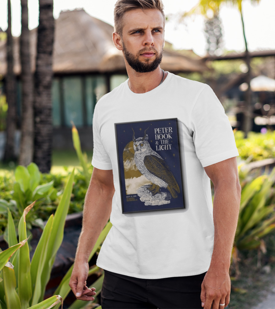 Peter Hook & The Light Sept 21 2026 San Francisco CA Owl T-Shirt
