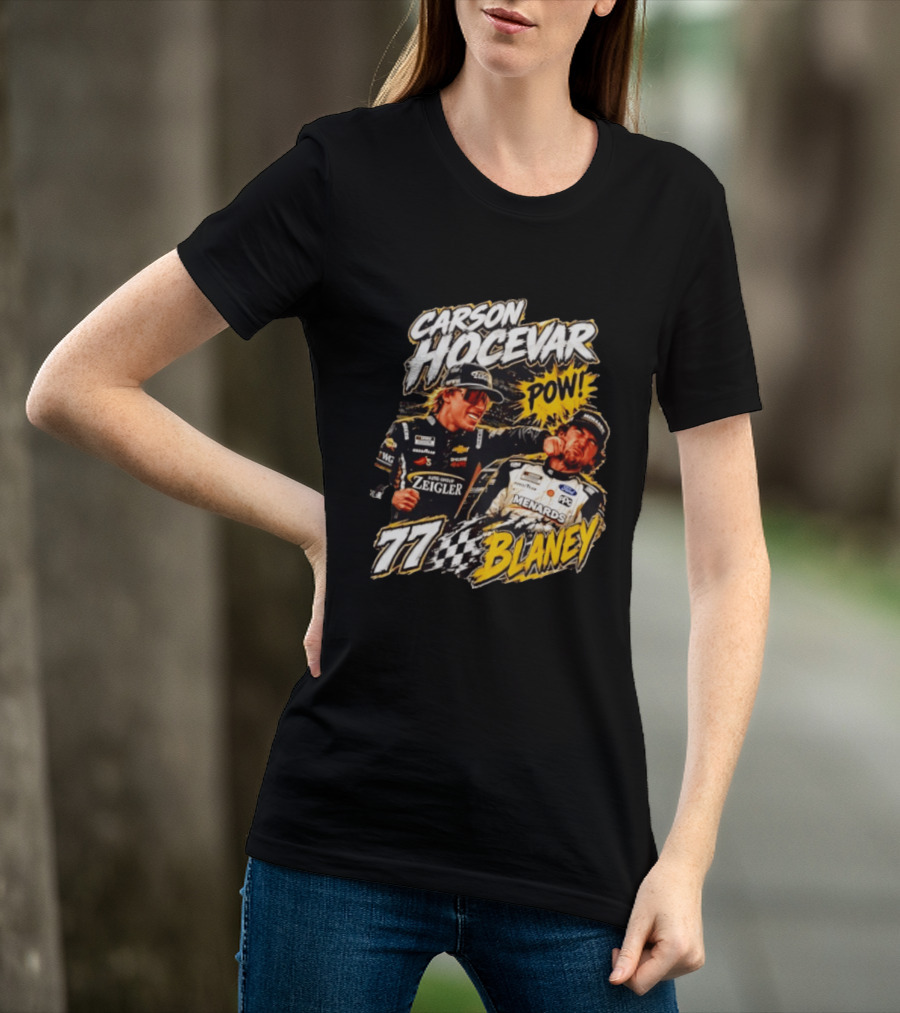Carson Hocevar Pow Ryan Blaney 77 Menards Racing T-Shirt