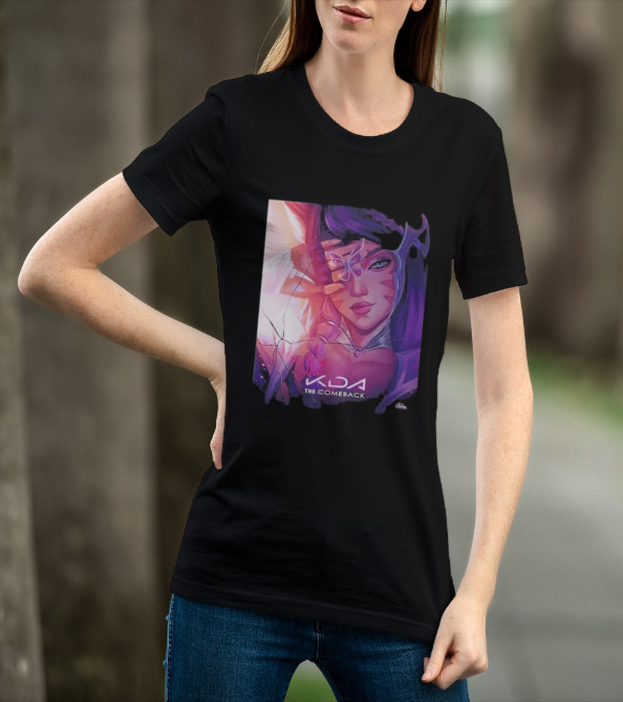Ahri KDA The Comeback Arcane League Of Legends By Nikkotari T-Shirt