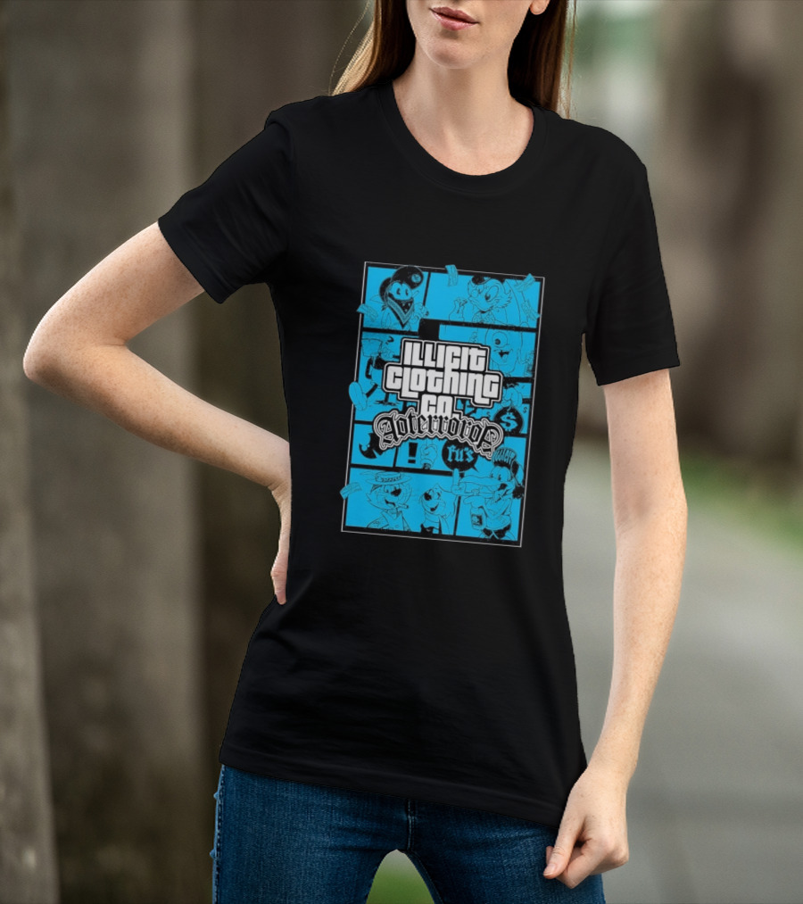 Illicit Clothing Co Afterror FU$ T-Shirt