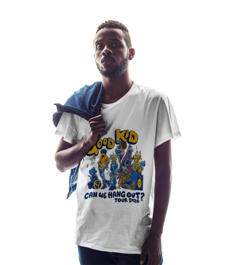 Good Kid Can We Hang Out Tour 2026 Colorful Characters T-Shirt