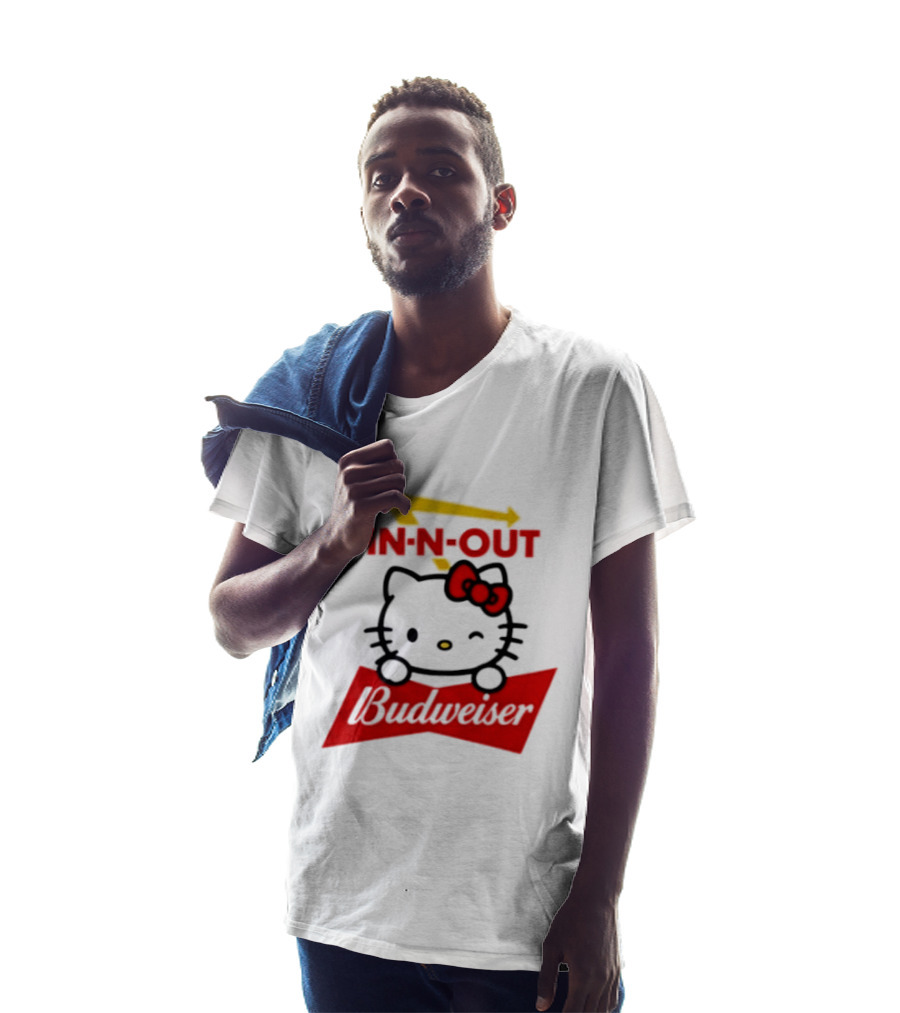 Hello Kitty In N Out Budweiser Combo T-Shirt