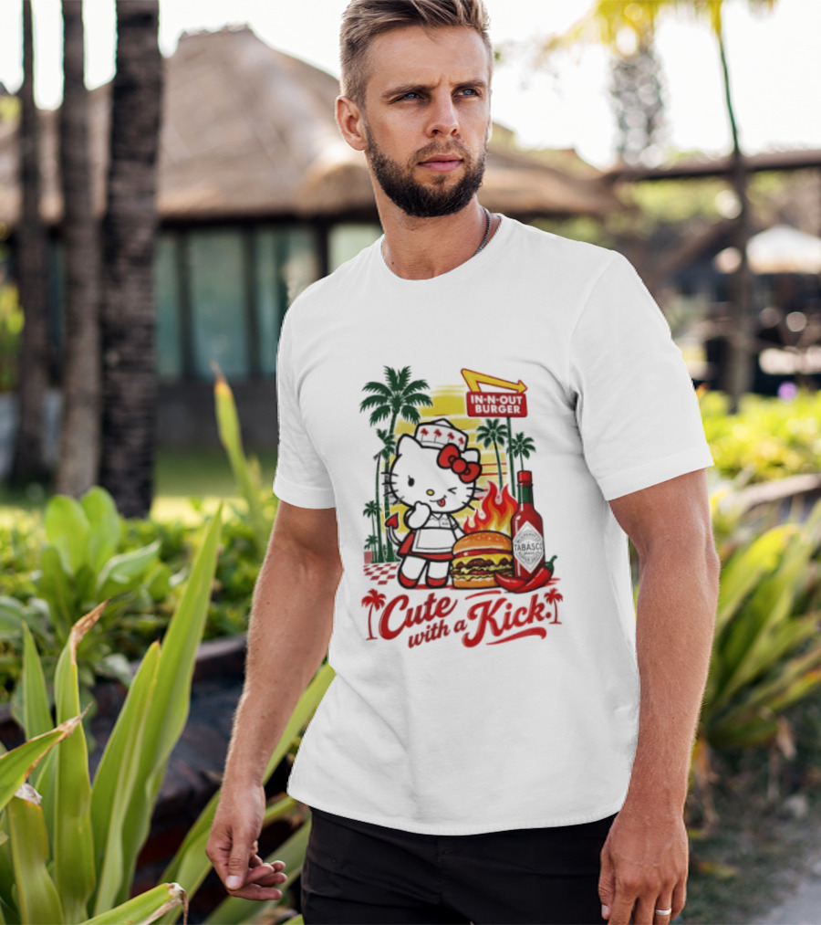 Hello Kitty In N Out Tabasco Cutie With A Kick Burger T-Shirt