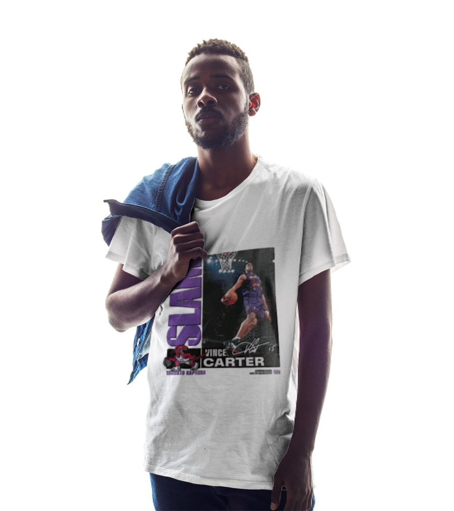 SLAM Vince Carter Top 500 Toronto Raptors Dunk Basketball T-Shirt