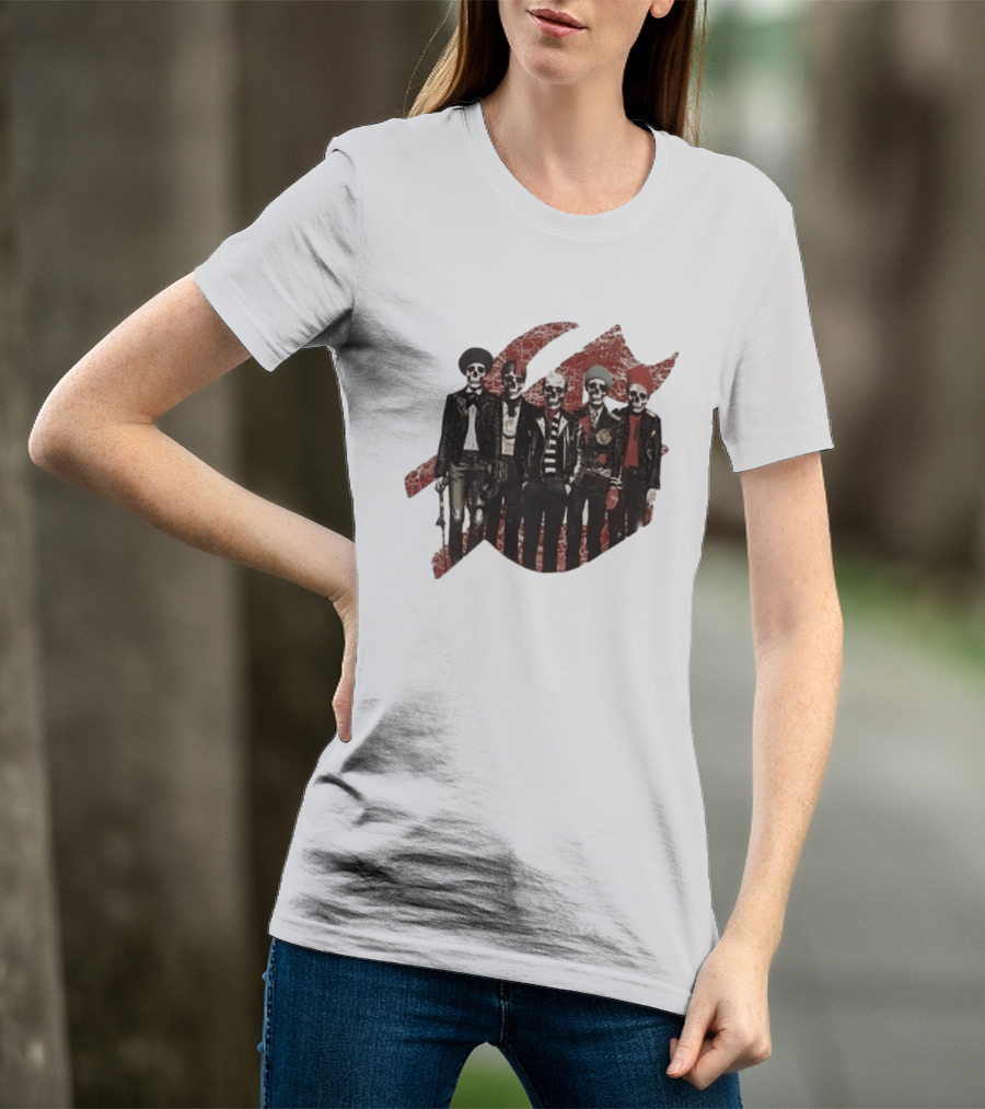Yan Diomande Godspeed New York Guitar Heros Bone Studded T-Shirt