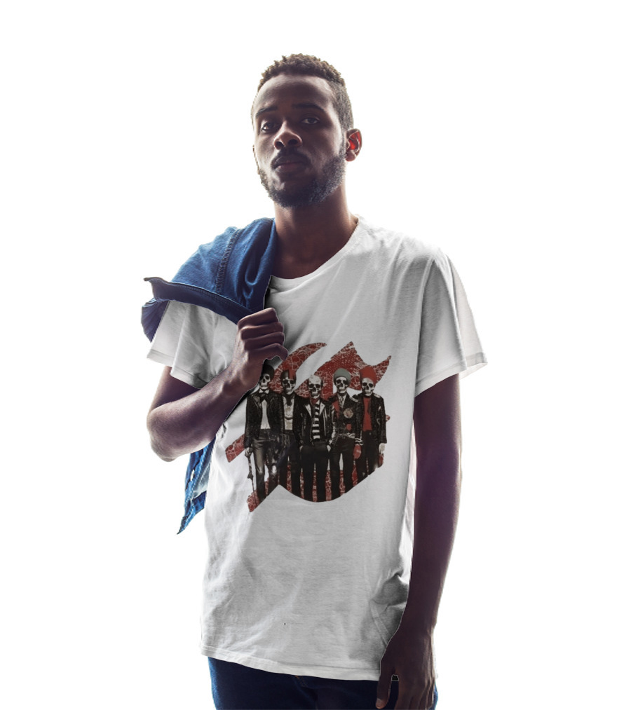Yan Diomande Godspeed New York Guitar Heros Bone Studded T-Shirt