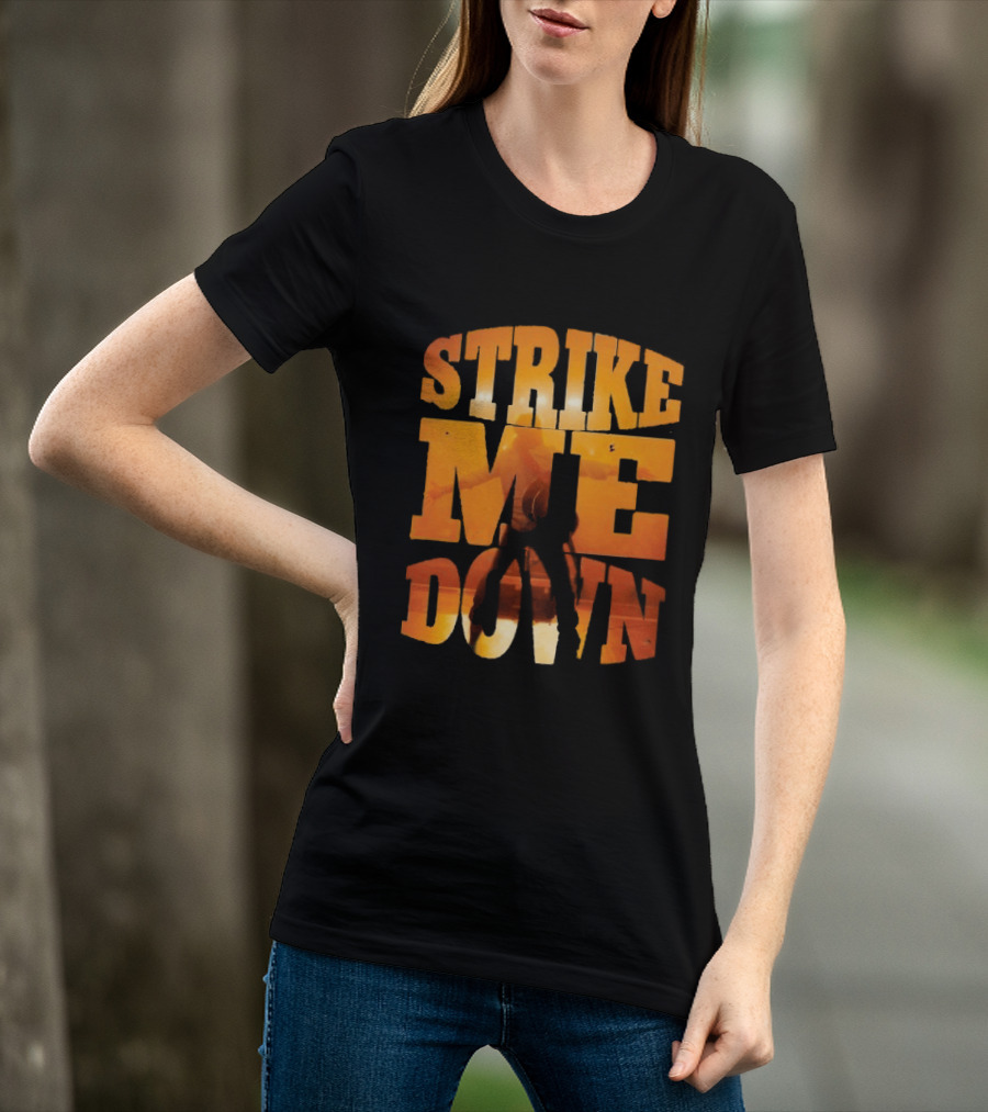 Charles Wesley Godwin Strike Me Down Burnt Orange Cowboy T-Shirt