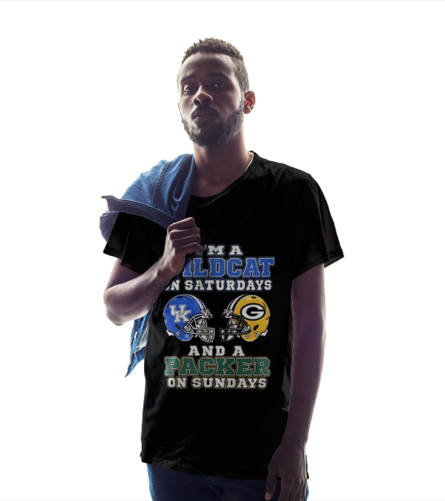 I'm A Wildcat On Saturdays UK Helmet And A Packer On Sundays G Helmet T-Shirt
