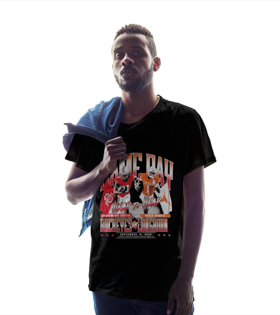 Game Day Buckeyes Vs Longhorns Jeremiah Smith Ryan Wingo September 12 2026 T-Shirt