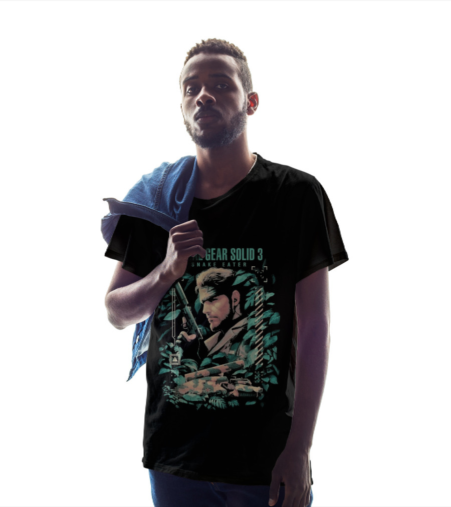 Metal Gear Solid 3 Snake Eater Vintage Camouflage T-Shirt