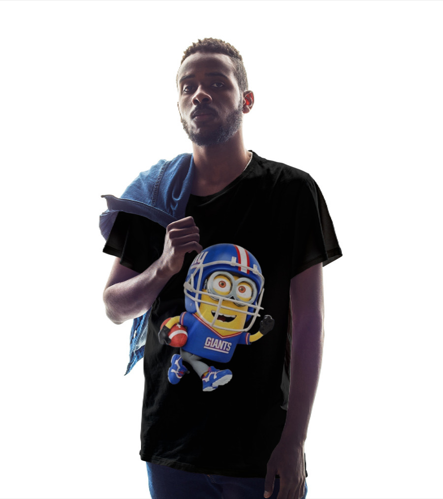 Minion Football Character New York Giants Collaboration T-Shirt