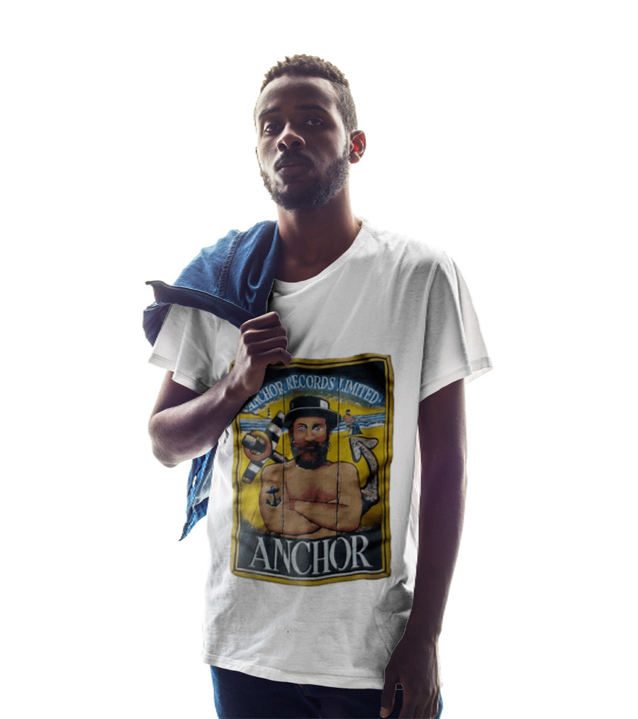 Anchor Records Limited Bearded Sailor With Tattooed Arms T-Shirt