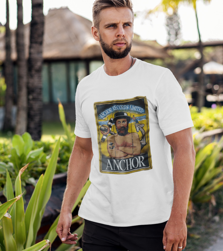 Anchor Records Limited Bearded Sailor With Tattooed Arms T-Shirt
