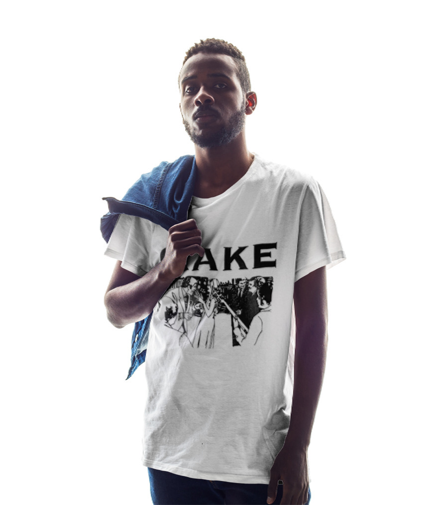 CAKE Band Silhouette In Suits With Instruments T-Shirt