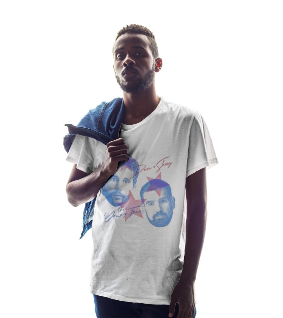 Dan And Shay The Young Tour Crewneck Stars Faces T-Shirt