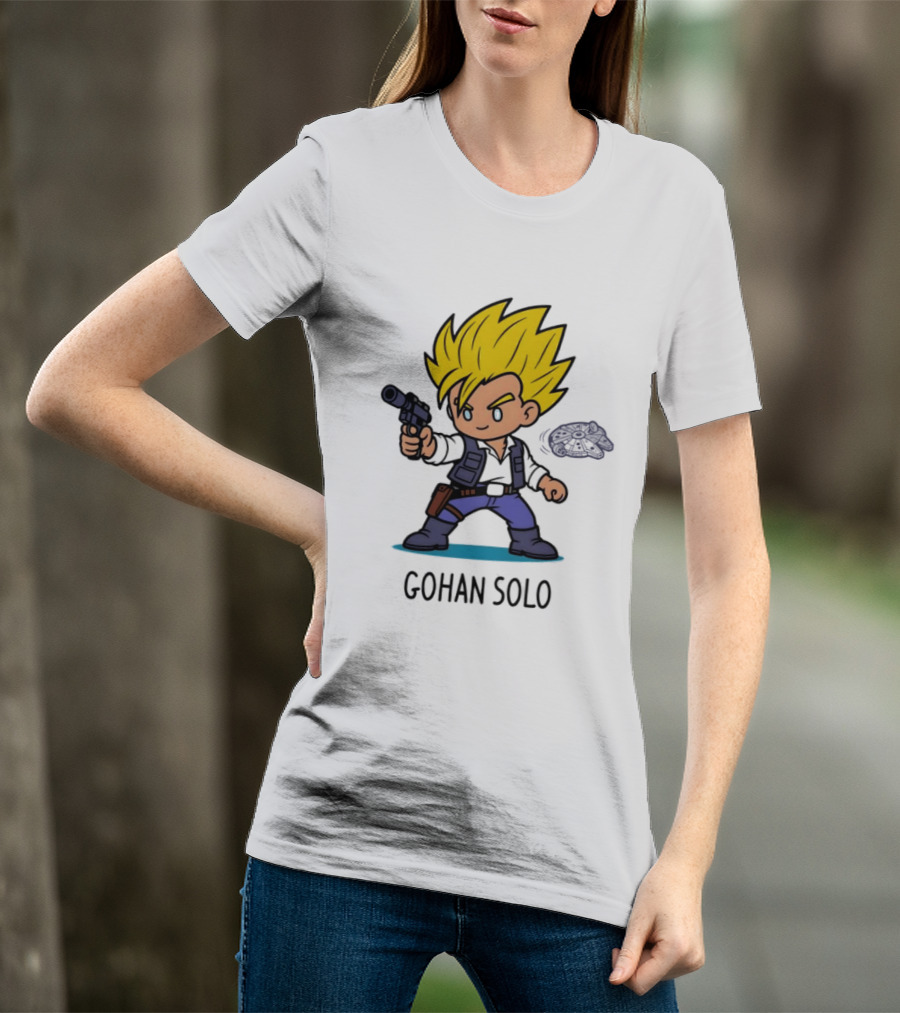 Gohan Solo Star Wars Dragon Ball Z Mashup Super Saiyan T-Shirt