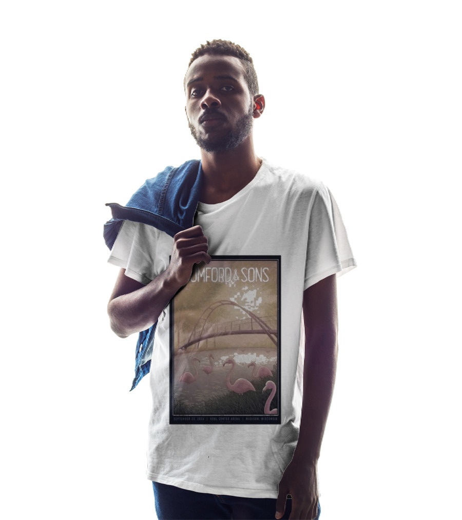 Mumford And Sons Concert Featuring Flamingos At Kohl Center Arena Madison WI September 23 2026 T-Shirt