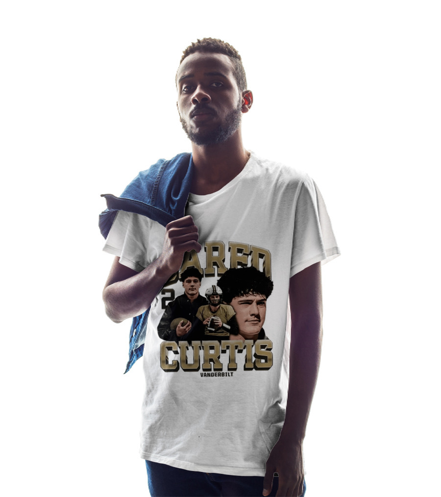 Vanderbilt Jared Curtis Football No 2 Commodores Collage T-Shirt