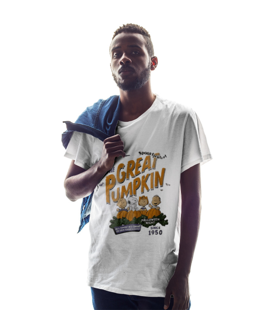 Spooktacular It's The Great Pumpkin Halloween Night Since 1950 Peanuts Charlie Brown Snoopy T-Shirt